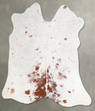 Salt and Pepper Brown Cowhide Rug #A55755