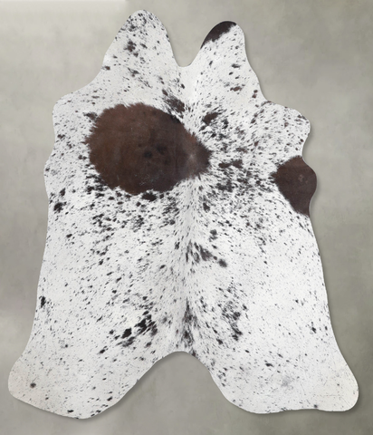 Chocolate and White Cowhide Rug #A55845