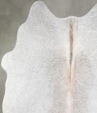 Grey with Beige Cowhide Rug #A55865