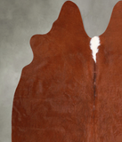 Brown and White Regular Cowhide Rug #A55868