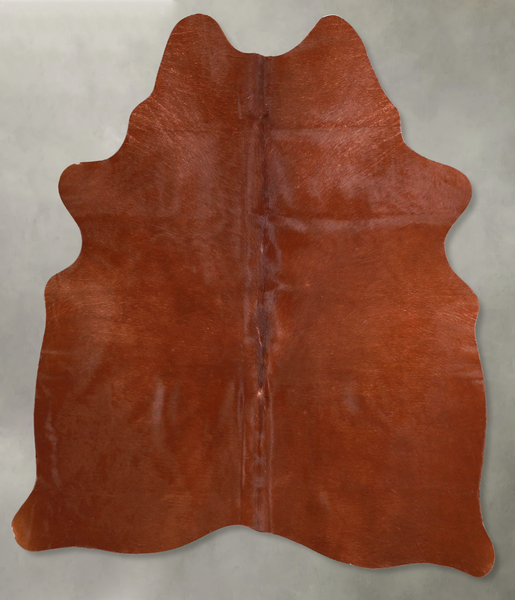 Solid Brown Cowhide Rug #A55870