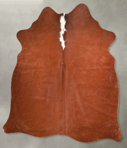 Brown and White Regular Cowhide Rug #A55875
