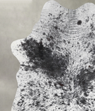 Salt and Pepper Black Cowhide Rug #A55891