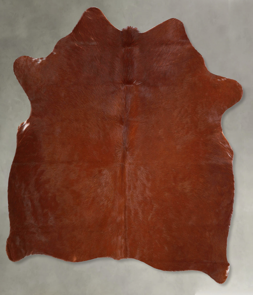Solid Brown Cowhide Rug #A55944