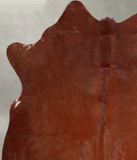 Solid Brown Cowhide Rug #A55944