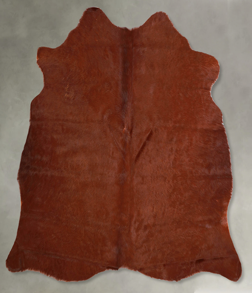 Solid Brown Cowhide Rug #A55947