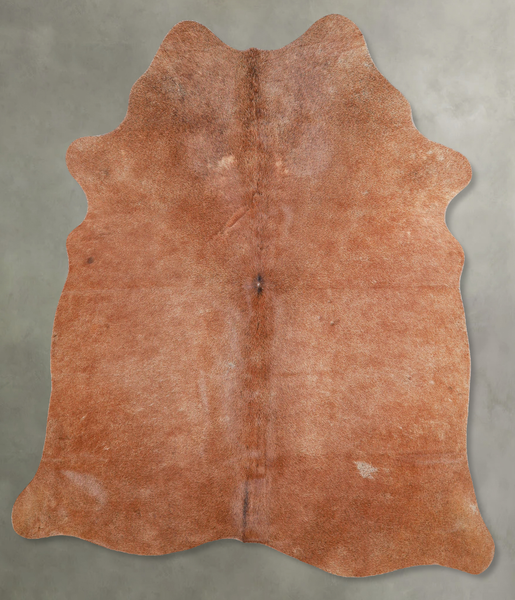 Solid Brown Cowhide Rug #A55990