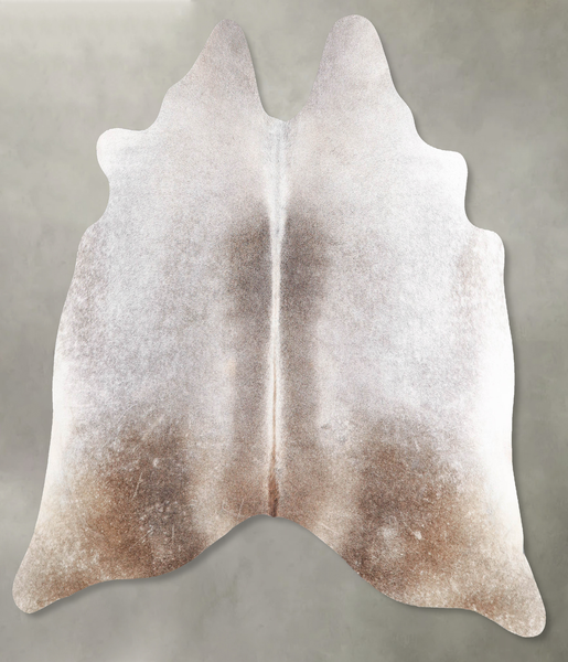 Grey with Beige Cowhide Rug #A55998