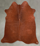 Solid Brown Cowhide Rug #A56004