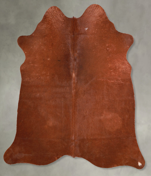 Solid Brown Cowhide Rug #A56004