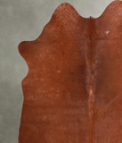 Solid Brown Cowhide Rug #A56004
