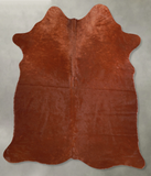 Solid Brown Cowhide Rug #A56008