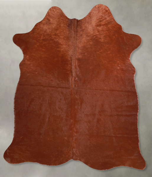 Solid Brown Cowhide Rug #A56008