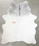 Grey with Beige Cowhide Rug #A56073