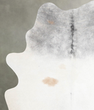 Grey with Beige Cowhide Rug #A56073