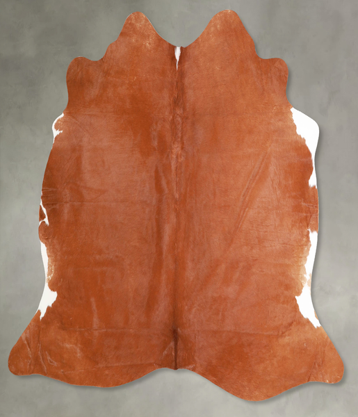 Solid Brown Cowhide Rug #A56078
