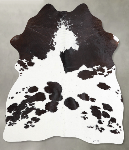 Chocolate and White Cowhide Rug #A56085
