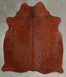 Solid Brown Cowhide Rug #A56113