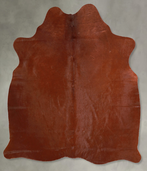 Solid Brown Cowhide Rug #A56113