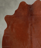 Solid Brown Cowhide Rug #A56113