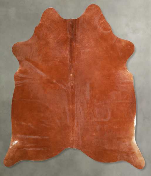 Solid Brown Cowhide Rug #A56114