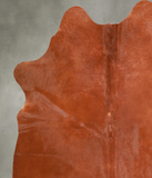 Solid Brown Cowhide Rug #A56114
