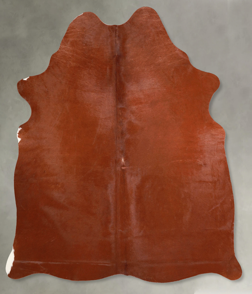 Solid Brown Cowhide Rug #A56115