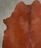 Solid Brown Cowhide Rug #A56115