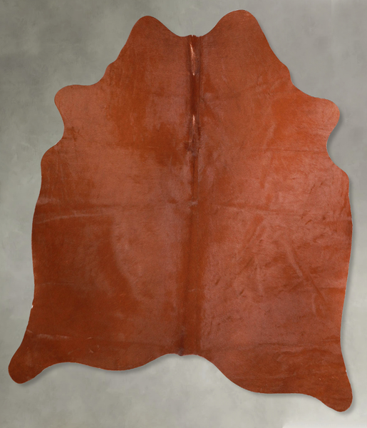 Solid Brown Cowhide Rug #A56116