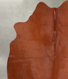 Solid Brown Cowhide Rug #A56116
