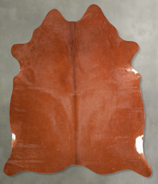 Solid Brown Cowhide Rug #A56124