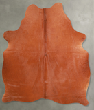 Solid Brown Cowhide Rug #A56125