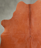 Solid Brown Cowhide Rug #A56125