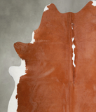 Brown and White Regular Cowhide Rug #A56199