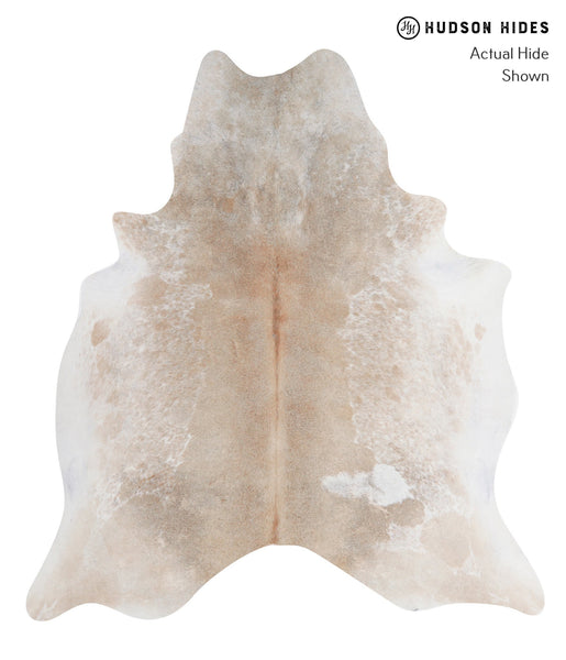 Grey with Beige Cowhide Rug #A5631