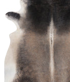 Grey with Beige Cowhide Rug #A5666