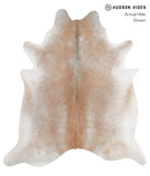 Grey with Beige Cowhide Rug #A5728