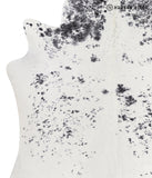 Salt and Pepper Black Cowhide Rug #A5740