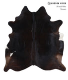 Solid Black Cowhide Rug #A5793