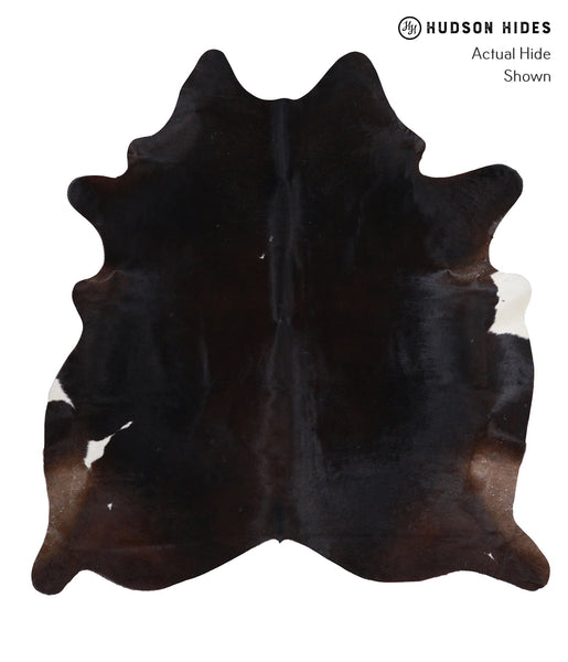 Solid Black Cowhide Rug #A5793