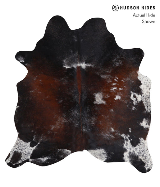 Chocolate and White Cowhide Rug #A5873