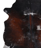 Chocolate and White Cowhide Rug #A5873