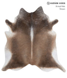 Grey with Beige Cowhide Rug #A5935