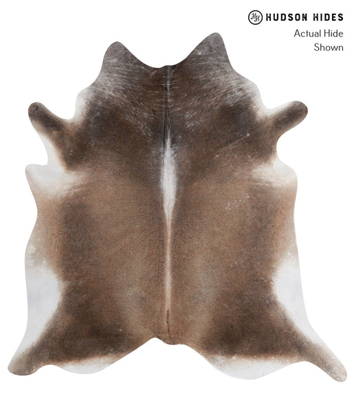 Grey with Beige Cowhide Rug #A5935