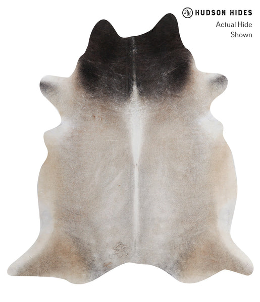 Grey with Beige Cowhide Rug #A5939