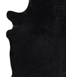 Solid Black Cowhide Rug #A5967