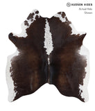 Chocolate and White Cowhide Rug #A5994