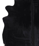 Solid Black Cowhide Rug #A6031