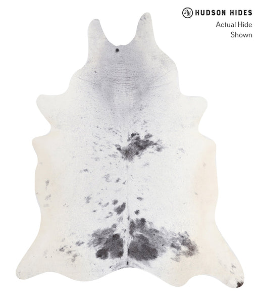 Salt and Pepper Black Cowhide Rug #A6048