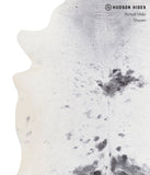 Salt and Pepper Black Cowhide Rug #A6048
